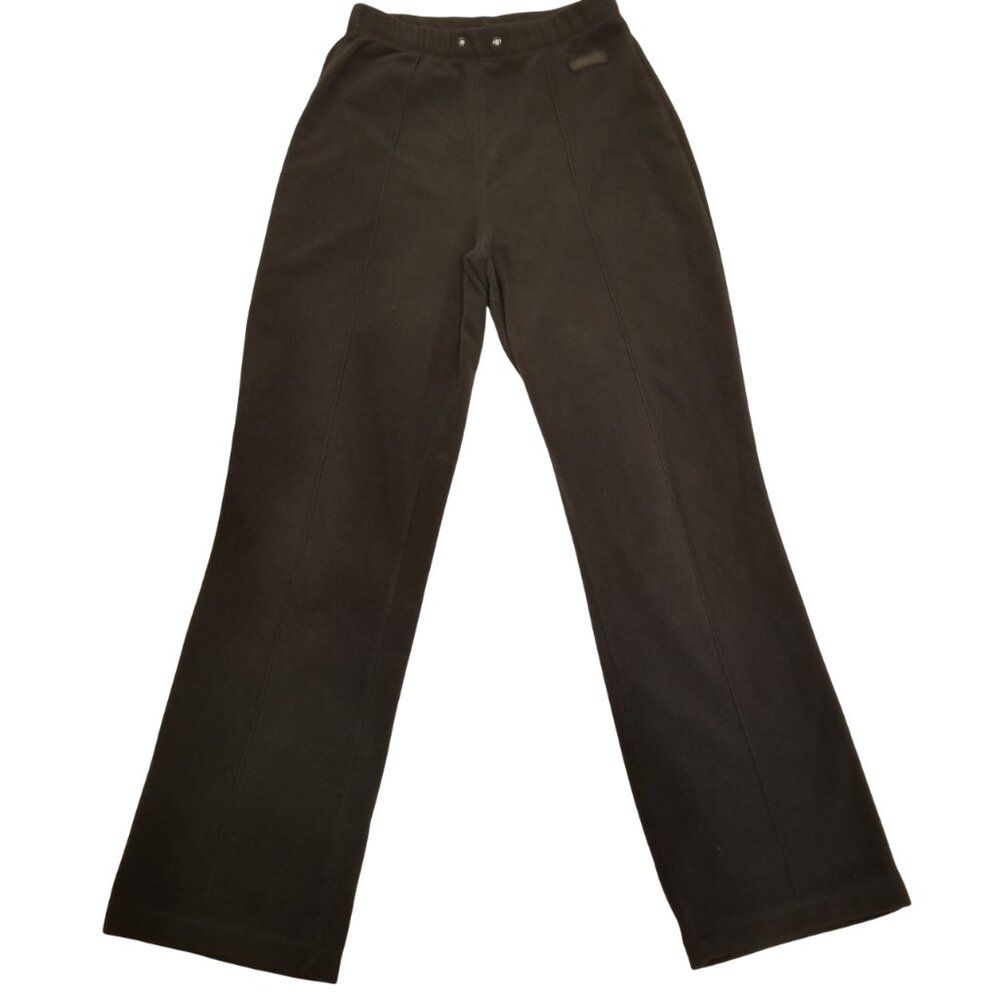 Dark Grey Fleece Sweatpants Track Pants Joggers Warm Small Wide Leg Seg'ments